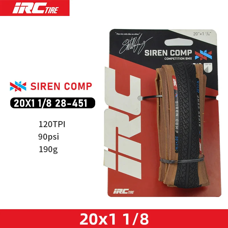 Japan Original IRC SIREN COMP BMX Bicycle Fold Tire 20x1 1/8 20x1 3/8 20x1.50/1.75/1.90 Small Wheel Bike 406/451 Tire
