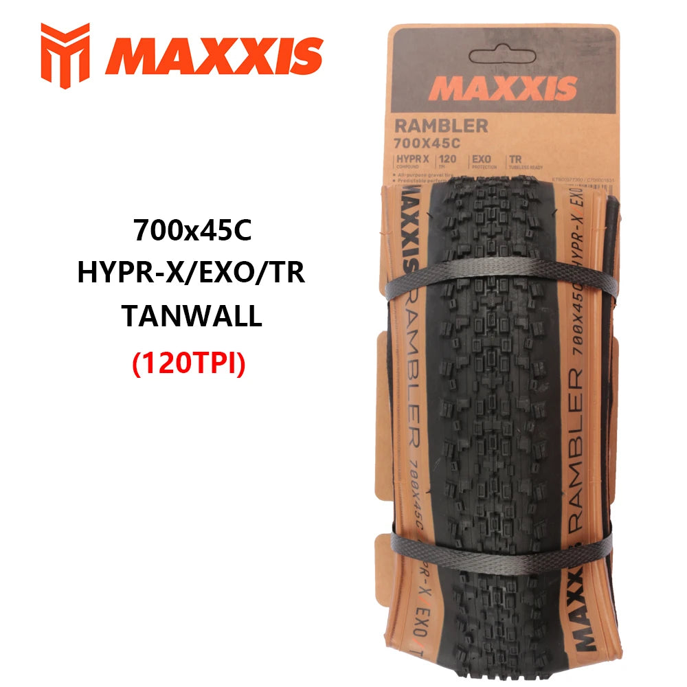 MAXXIS New REAVER RAMBLER RECEPTOR Gravel Tire HYPR-X Tubeless Gravel Bike Tires 700x40C/45C Off Road Bicycle Tires