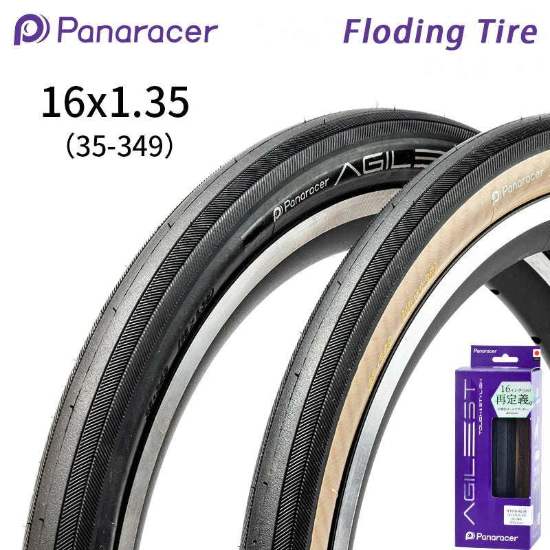 Panaracer Original AGILEST 16x1.35 35-349 16 inch Folding Tire for Brompton Folding Bike BMX Bicycle Cycling Parts