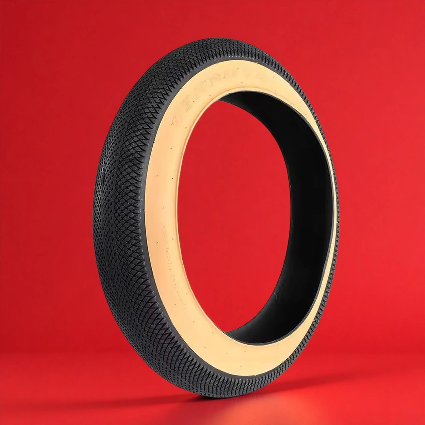 EBike Fat Replacement Tire 20x4.0 Inch Skin color High-Performance Wear-Resistant Folding Fat Tire for Electric Urban Mountain