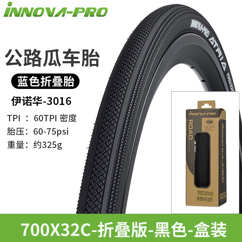 INNOVA-PRO Original 700x32c/35c Folding Tire 700c for XC Road Gravel Bicycle Lightweight Tires IB-3016 Cycling Parts