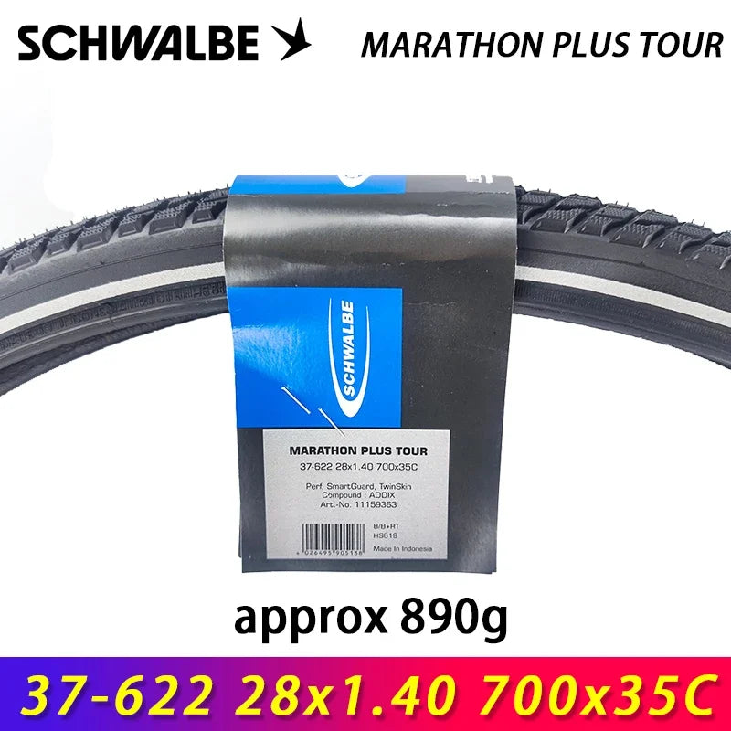 SCHWALBE MARATHON PLUS TOUR Wired Bicycle Tire 26x2.00/700x35c/40c 28x1.75/28x2.00 for MTB Road Travel Bike Cycling Parts