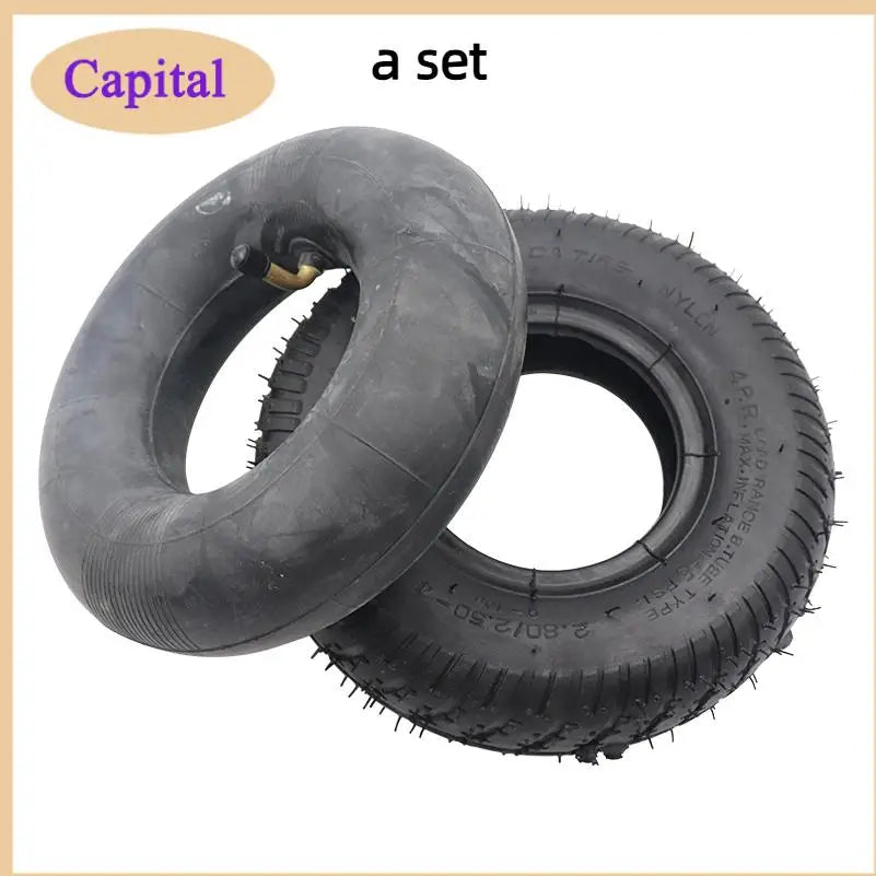 2.80/2.50-4Tire with Inner Tube 2.80/2.50-4 fits Gas / Electric Scooter ATV Elderly Mobility Scooter Motorcycles bikecle