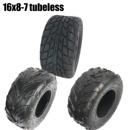 ATV 16X8-7 Vacuum Tyre 16*8-7 Tubeless Tire For Go kart Quad Dirt Bike Lawn Mower Farm Vehicle Tool Vehicle Off-Road Tires