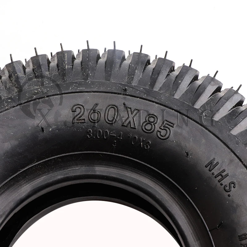 For Knobby Scooter ATV Go Kart Karting Electric Kid Gas Scooter Wheel Chair 260x85 Tire and Inner Tube 3.00-4(10"x3", 260*85)