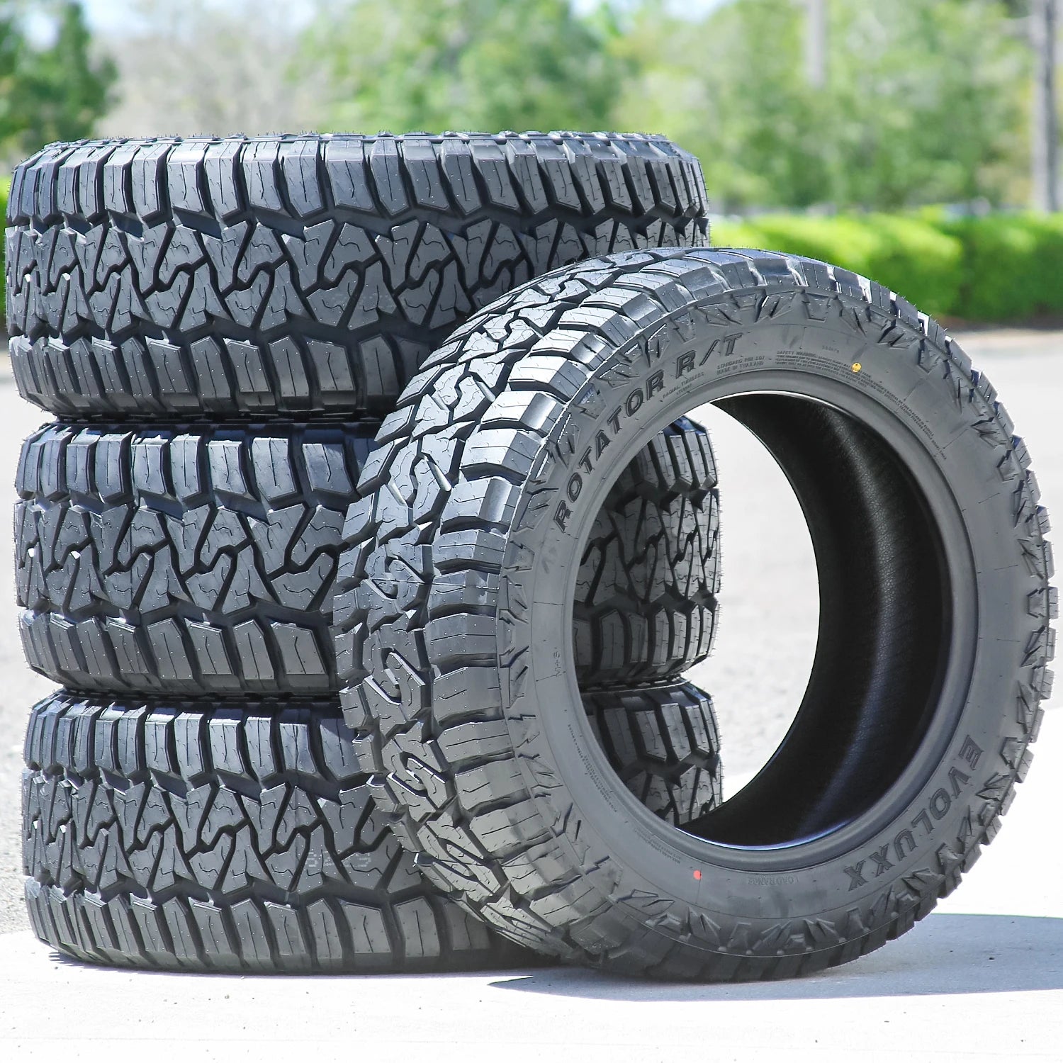 4 Tires Evoluxx Rotator R/T LT 37X13.50R20 Load F 12 Ply RT Rugged Terrain