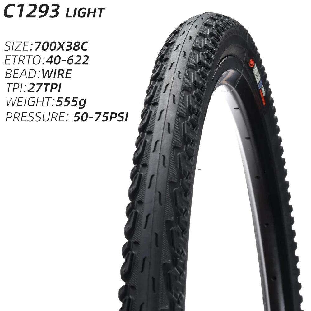 CST C-1293 Urban Commuting Tire Wear-Resistant Puncture-Proof Sizes: 27.5×1.50 / 700×38C for Mountain & Road Bikes