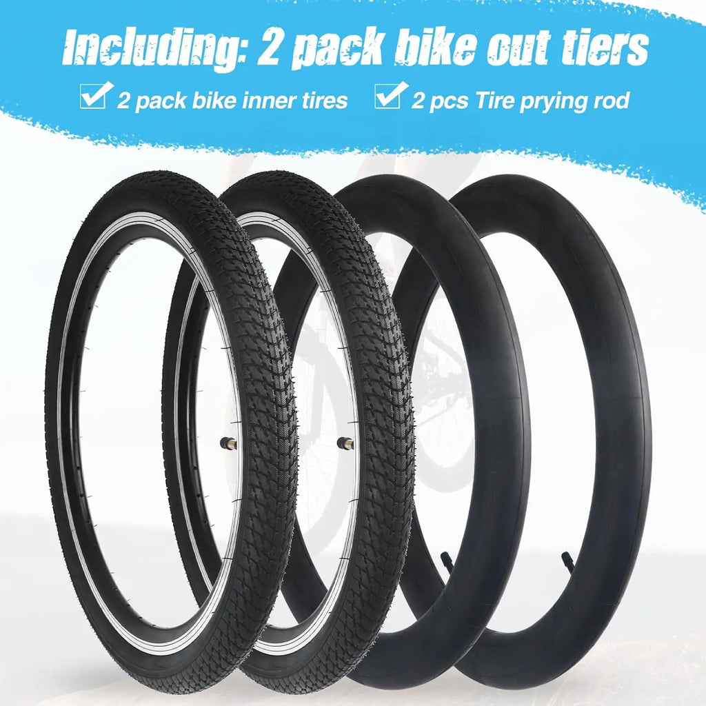 ZUKKA 16 Inch 16x1.75 Bicycle Tire Set Anti-Slip Wear-Resistant Puncture Proof for Kid & Toddler Bikes