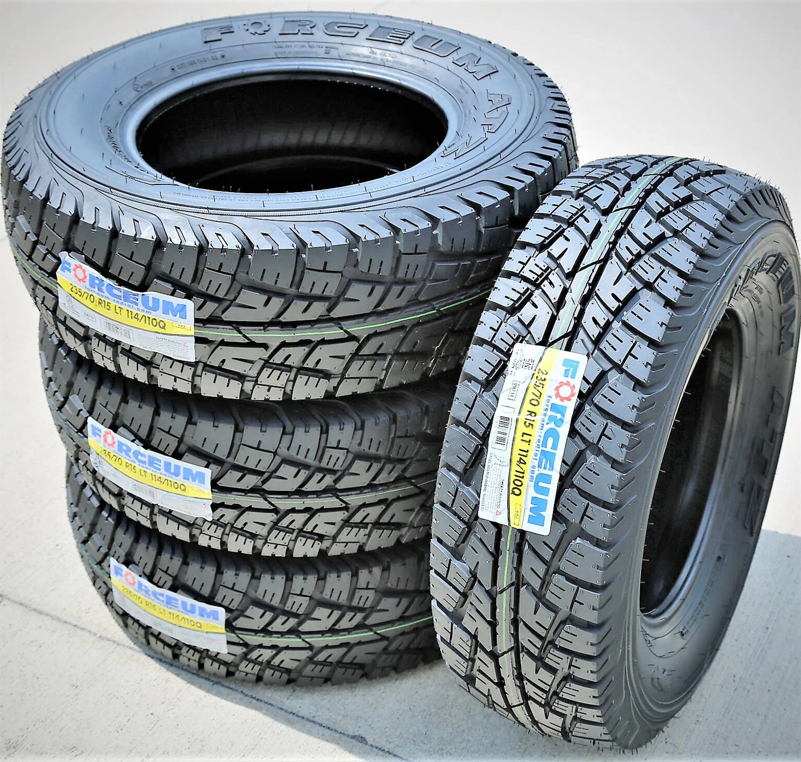 2 New Forceum ATZ LT 235/70R15 Load E 10 Ply AT A/T All Terrain Tires