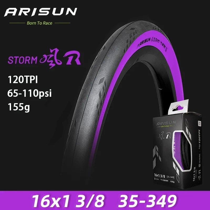 CHAOYANG ARISUN R1 Original 16x1 3/8 Small Wheel Tire 35-349 for Brompton 16 inch Puncture-resistant BMX Folding Bike Tire