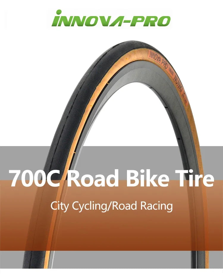 INNOVA Original 700c Road Bike Tire 700x23c/25c/27c/28c/30c Retro Travel Bicycle Out Tire 60/120 TPI Bike Tire Cycling Parts
