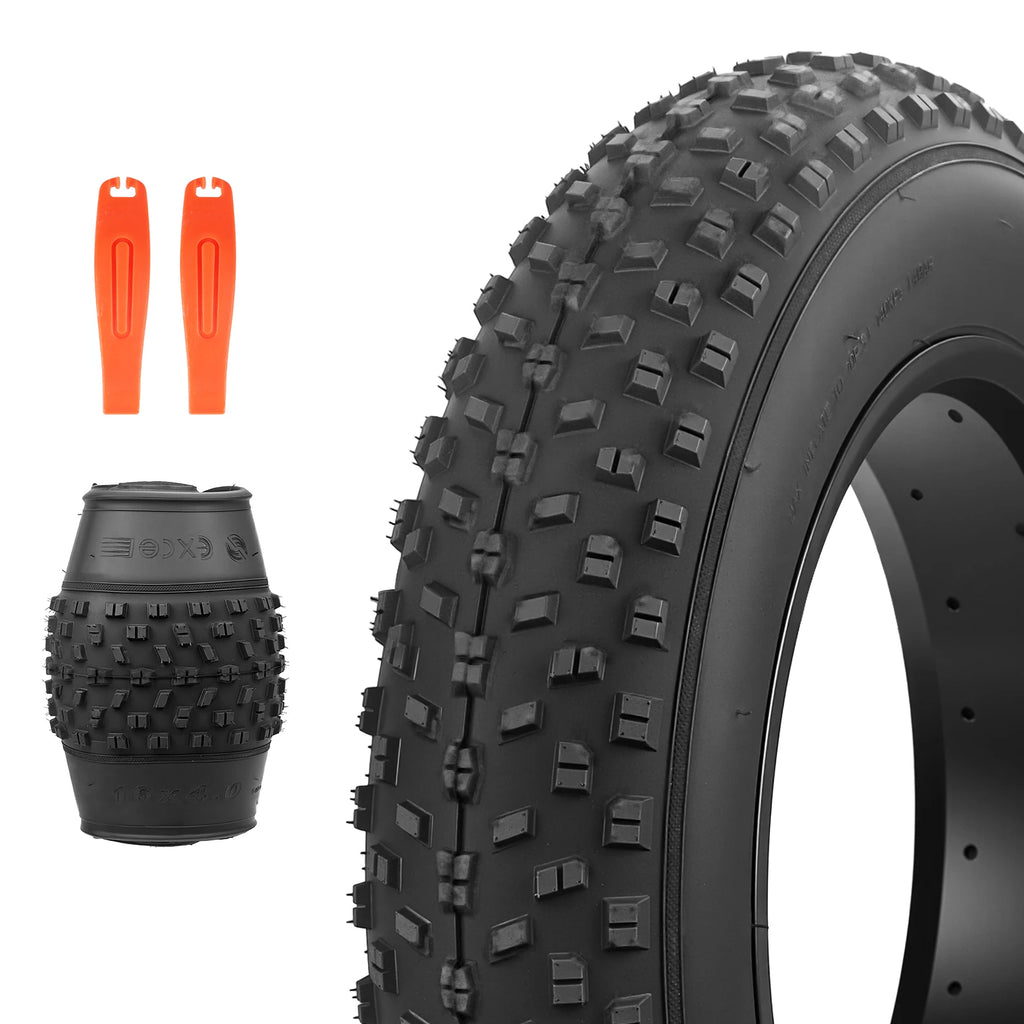 ZUKKA 24x3.0 Inch All-Terrain Foldable Bike Tire - Durable Knobby Tread for E-Bike/Fat Bike/Snow Bike