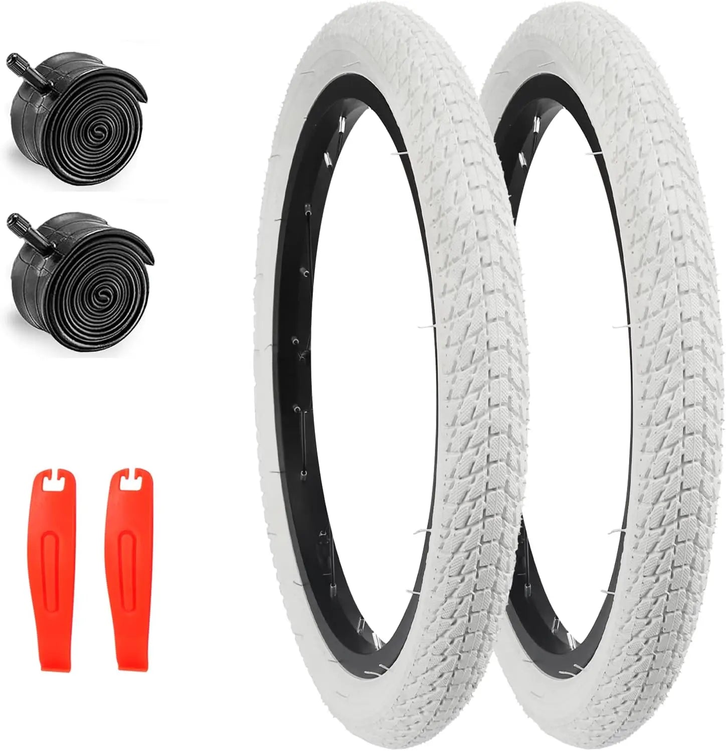 ZUKKA 16 Inch 16x1.75 Bicycle Tire Set Anti-Slip Wear-Resistant Puncture Proof for Kid & Toddler Bikes