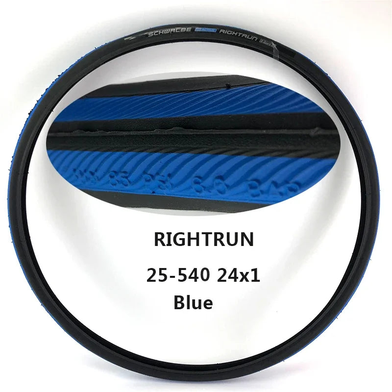 SCHWALBE Original RIGHTRUN 24/26x1.00 Wired Wheelchair Tire 24/26 inch Puncture-resistant Home Move Wheelchair Tires Parts