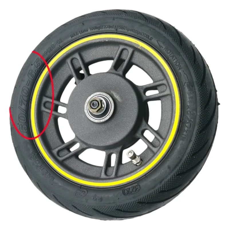 10Inch 60/70-6.5 Front Wheel Assembly fit Ninebot G30 LP G2 MAX Electric Scooter