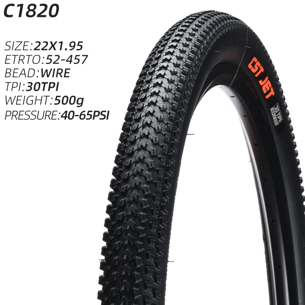 CST TIRE C-1820 MOUNTAIN BICYCLE TIRE OF MTB BIKE TYRE WIRE BEAD C1820 CST JET ALL TERRAINS 22 24 26 27.5 29 INCHES