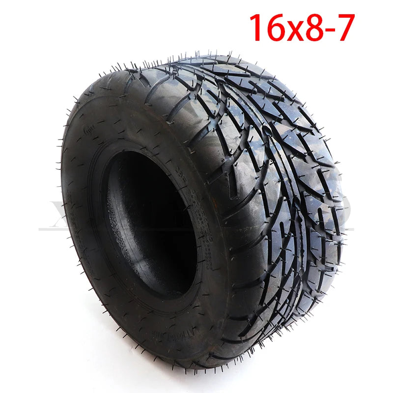 16x8-7 Inch Road Tire Suitable for 125cc 110cc Quad Bike 16X8-7 16 Inch ATV Quad Buggy Go Kart Tubeless Wheel Accessories