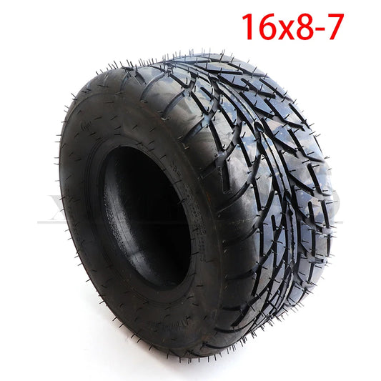 16x8-7 Inch Road Tire Suitable for 125cc 110cc Quad Bike 16X8-7 16 Inch ATV Quad Buggy Go Kart Tubeless Wheel Accessories