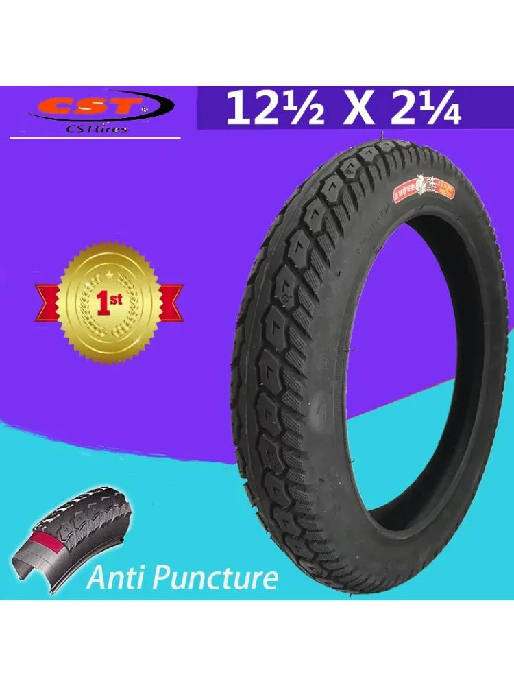 Bicycle Tires 12 1/2 x 2 1/4 CST EBIKE Electric 12inch Bike Tire Folding Bike Kid Balance Bicycle Anti Puncture Tyre 62-203