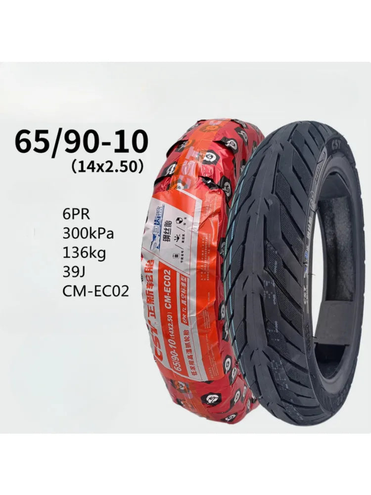 CST Tire 65/90-10 (14x2.50) CM-EC02 Megalodon Wire Tire 6PR Vacuum Tire