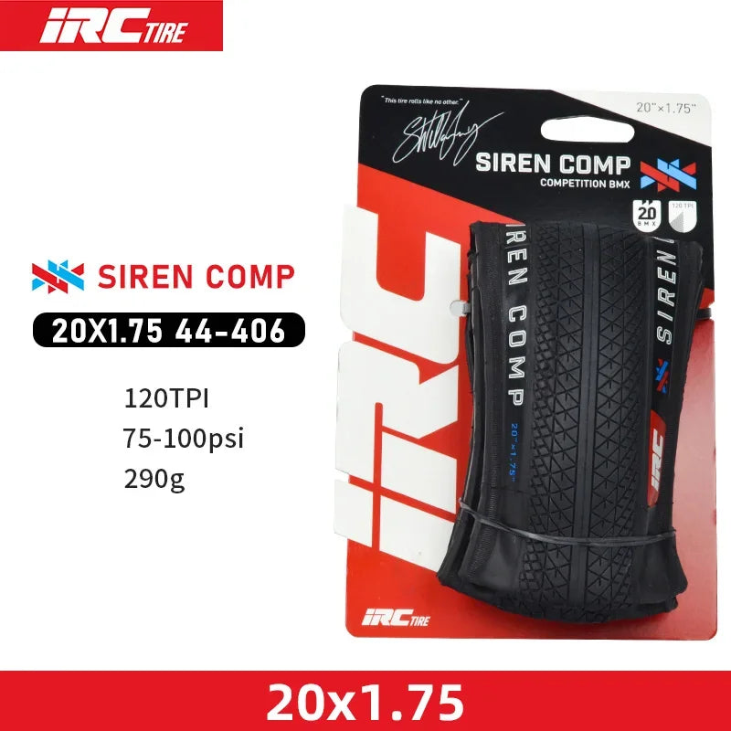 Japan Original IRC SIREN COMP BMX Bicycle Fold Tire 20x1 1/8 20x1 3/8 20x1.50/1.75/1.90 Small Wheel Bike 406/451 Tire