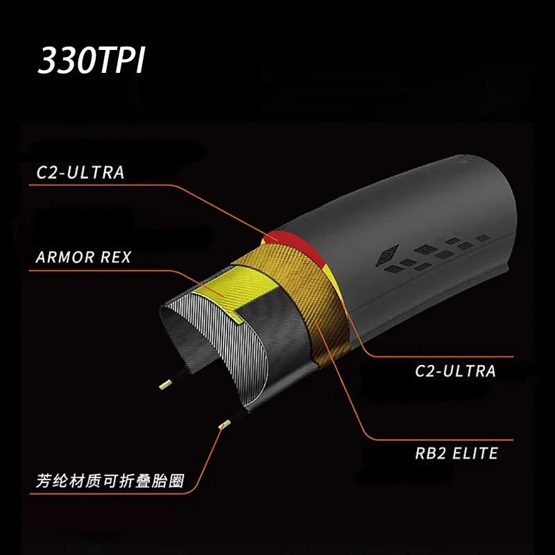 CHAOYANG ARISUN R1 700x25c/700x28c Puncture-proof Folding Tire 330TPI for Road Bicycle Competition Racing Bike Cycling Parts