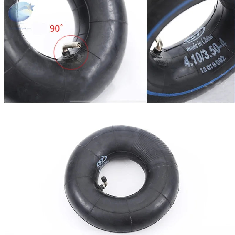 4.10/3.50-4 Pneumatic Air Filled Hand Truck All Purpose Utility Tire 410/350-4 ATV Quad Go Kart 47cc 49cc Chunky 4" scooter tire