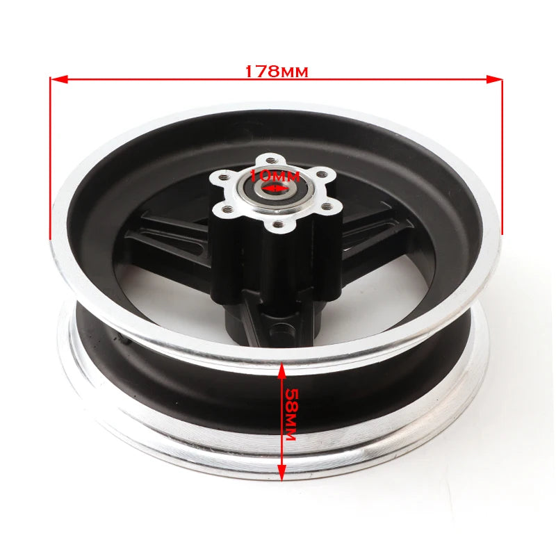 10 inch 10x2.70-6.5 tire inner tube with alloy wheels suitable for electric scooter folding bike wear-resistant thick tires