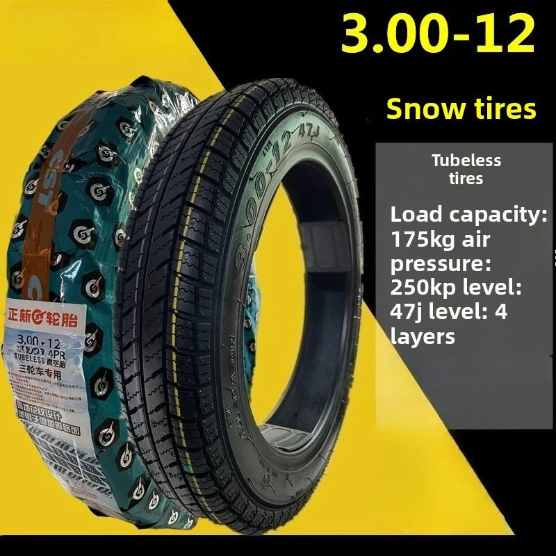 motorcycle tire 3.00-12 CST electric tricycle 3.00-12 tire Electric Bicycle Tires Electric Cycle Tyre For E-BIKE 4pr snow tire