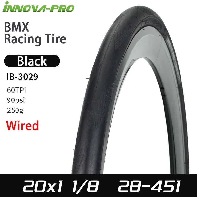 INNOVA-PRO Original 28-451 20x1 1/8 BMX Small Wheel Bike Racing Tire 20inch Folding Tires IB-3029 Cycling Parts