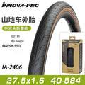 INNOVA-PRO Original MTB Semi-Slick Tire 26x1.5 27.5x1.6 Folding Tire for Race MTB Bicycle IA-2406/2245 Cycling Parts