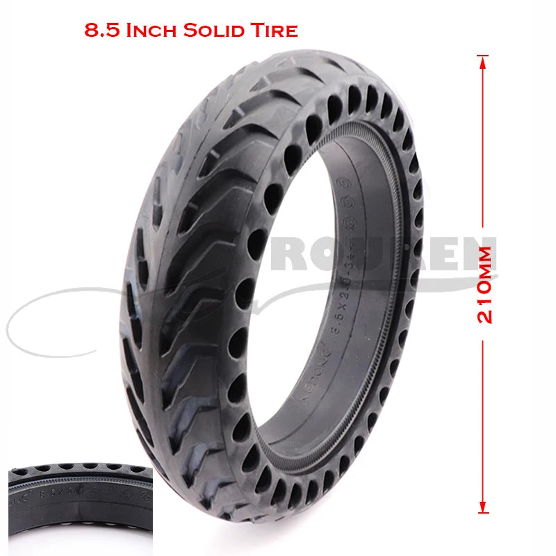 For Electic Scooter Motorcycle ATV Moped Parts 8.5X2.0 8.5 Inch Bee Hive Holes Solid Tire 8.5x2 Solid