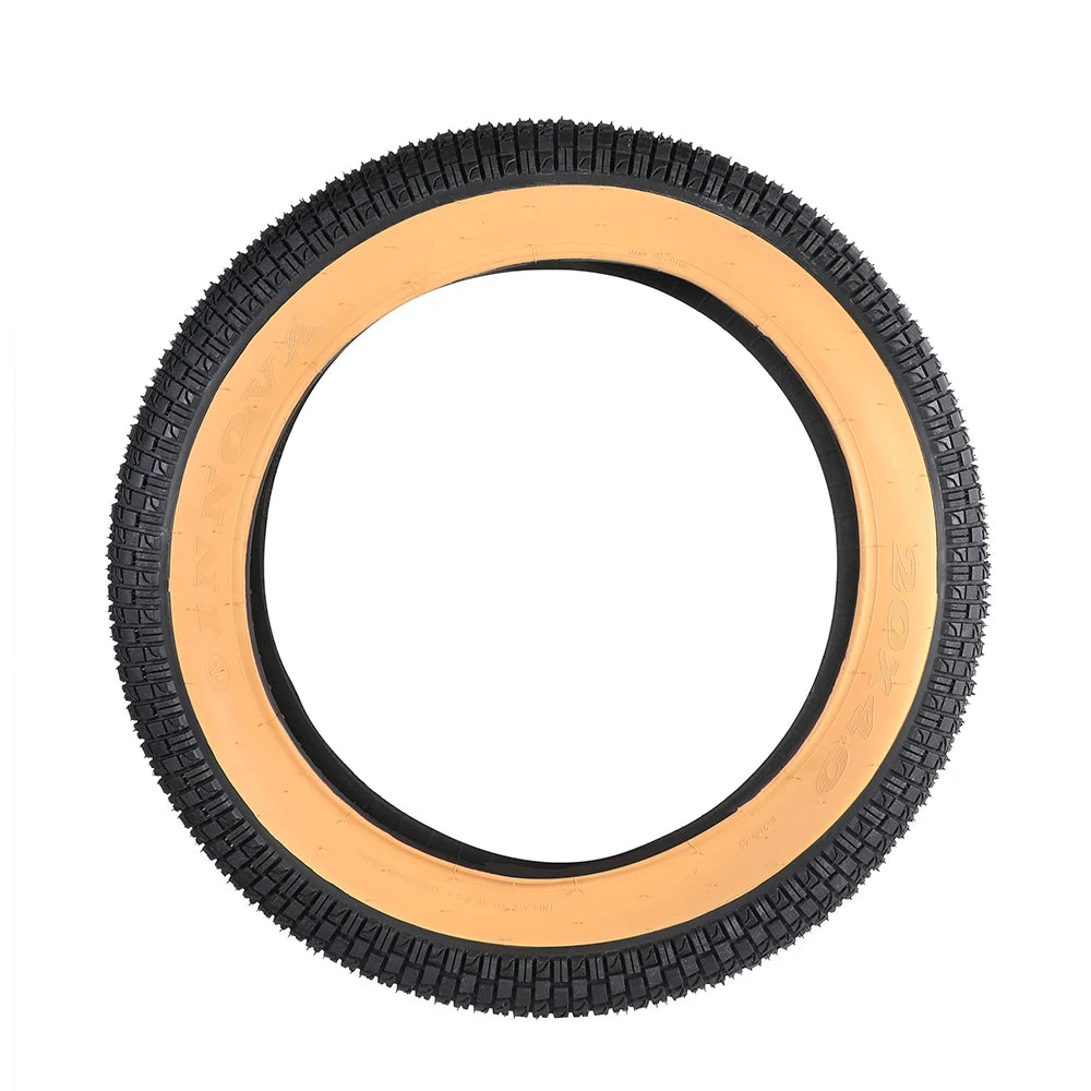 EBike Fat Replacement Tire 20x4.0 Inch Skin color High-Performance Wear-Resistant Folding Fat Tire for Electric Urban Mountain
