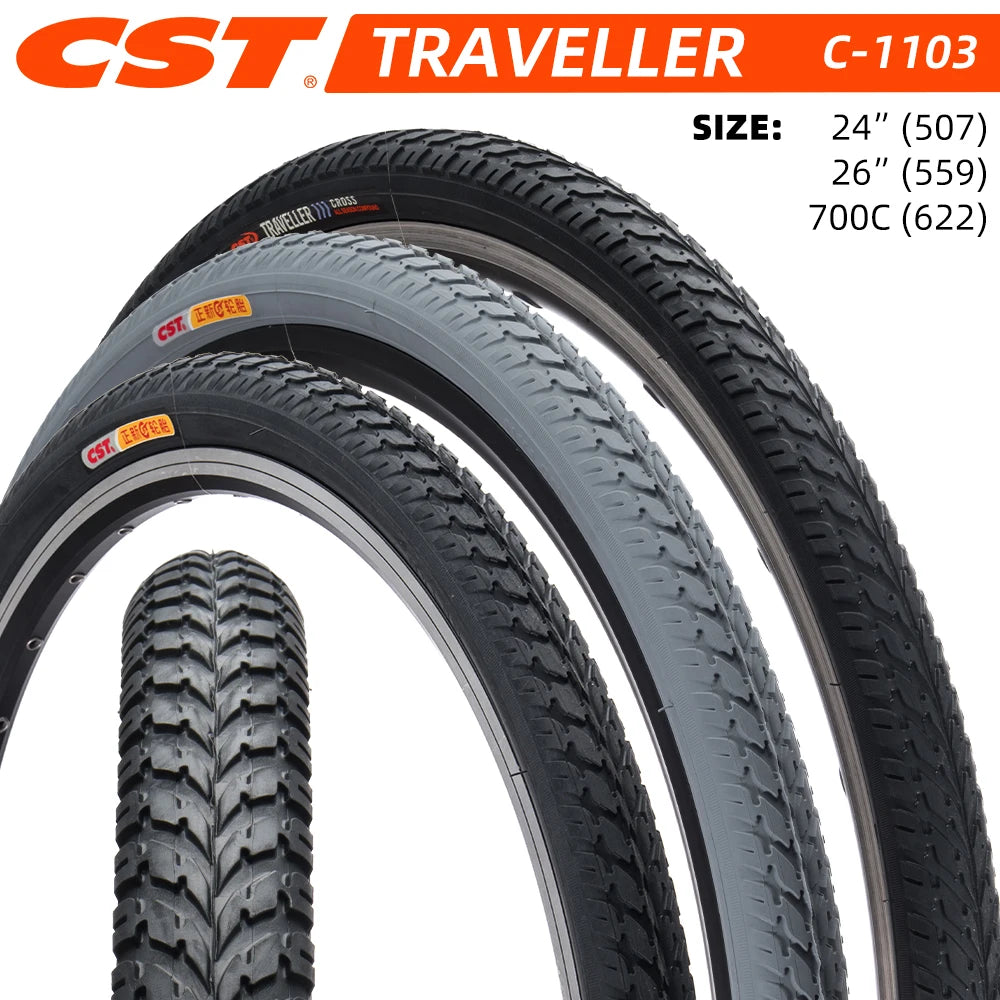 CST C-1103 Urban Commuting Tire Low Rolling Resistance Lightweight Anti-Slip Sizes: 24/26/700×38C/700×41C