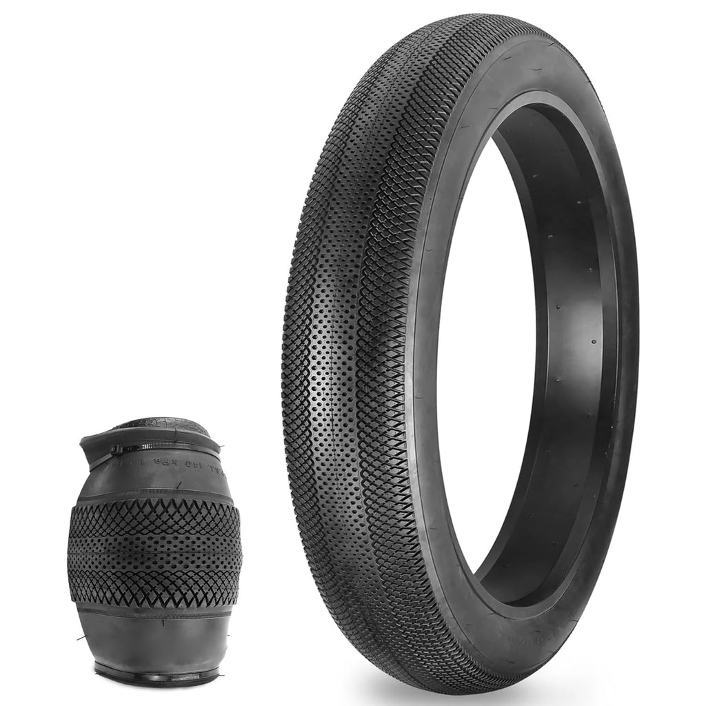 ZUKKA  Fat Bike Tire 20"x4" E-Bike Tire Compatible Replacement Bicycle Tire for Mountain Snow and Beach Bike