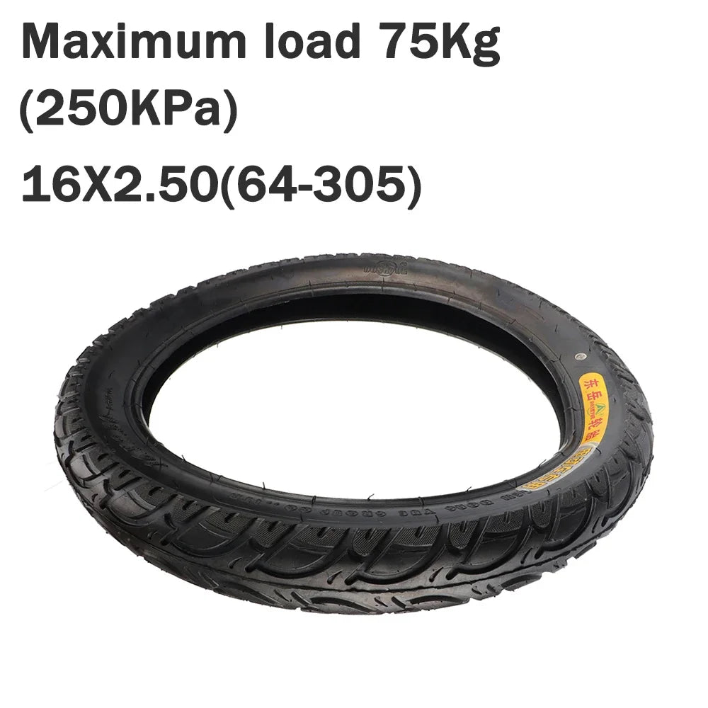 16 Inch Tire High Quality Tubeless Tires Electric Bikes Kid Bikes Small BMX and Scooters 16x2.50 (62-305) Tire Parts