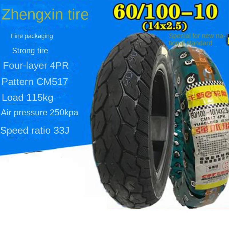 Tubeless 60/100-10 For electric vehicle vacuum tire 60/100-10 (14x2.50)  14 inch 4PR 8PR  For segway c80 C1773