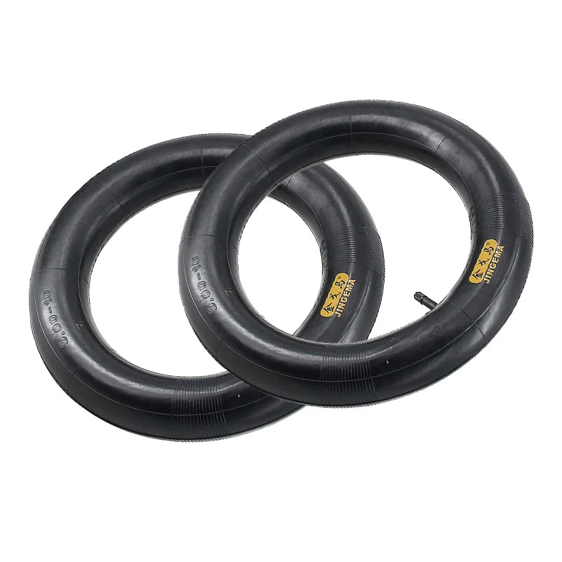 2pcs 3.00-10 Inner Tubes Straight Valve Stem For 10-Inch Inner Diameter Wheel Off-Road Tires