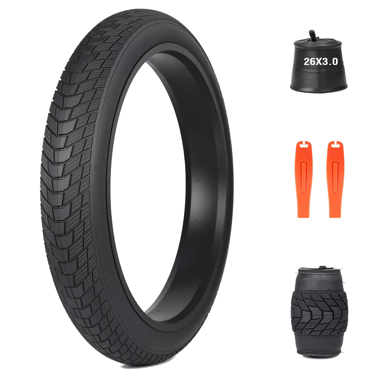 ZUKKA 26x3.0 All - Terrain Tire for Kids, Electric Bikes & Tricycles - Superior Grip, Anti slip, Long - lasting Wear Resistance