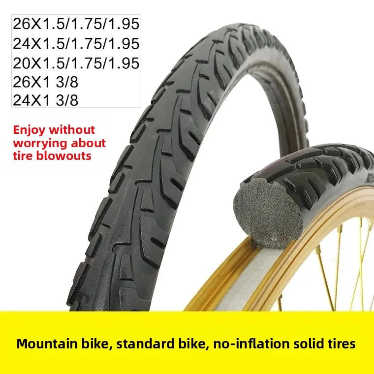 26-Inch  Tire for Bicycles 26x.95 Iatable Tire 24/26x 3/8 Bicycle  Tire with Inner Tube Cycling Equipment Acce...