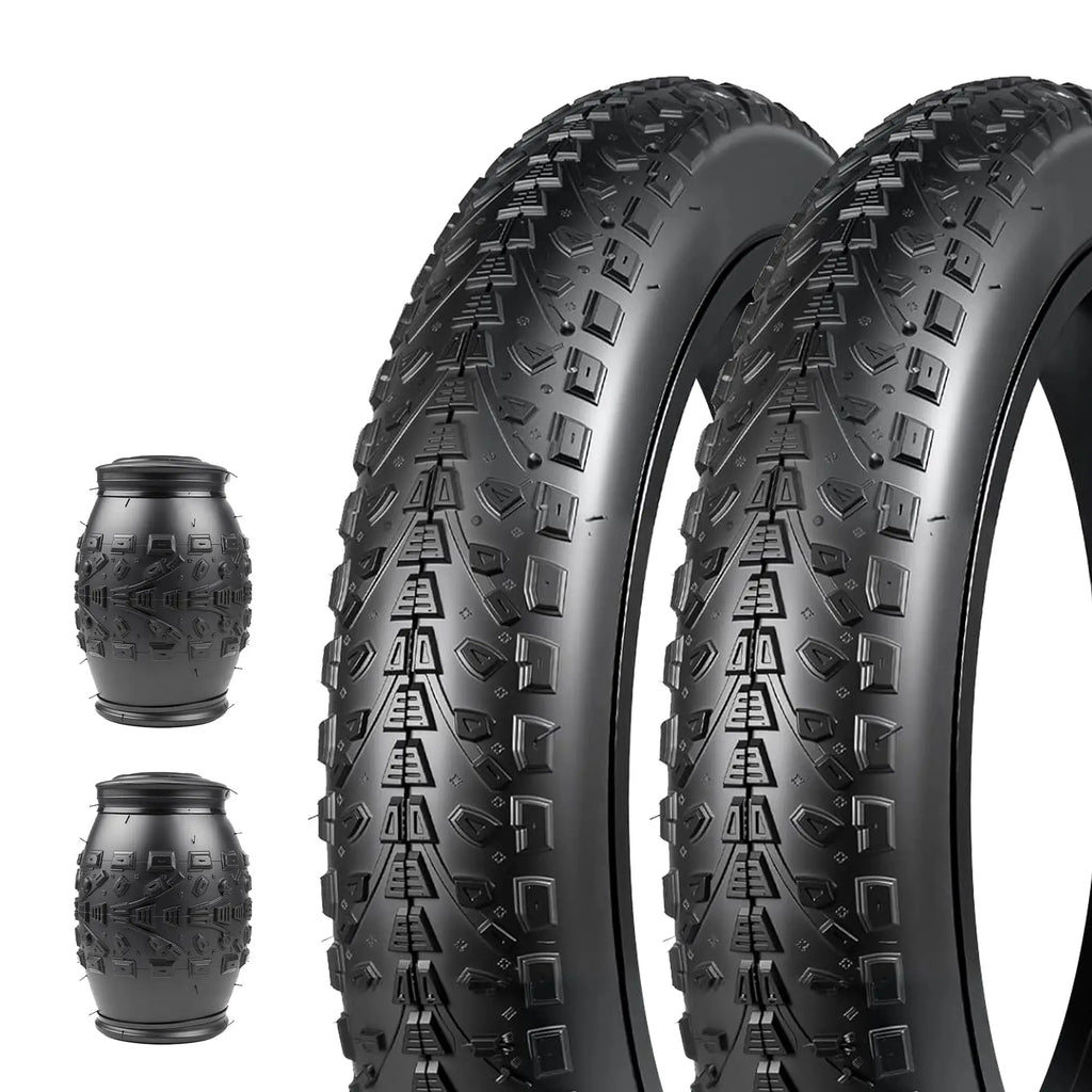 ZUKKA 24X3.0 Inch Fat Bike Tire - High Grip Anti-Slip Foldable for E-Bike/Wide Mountain/All-Terrain