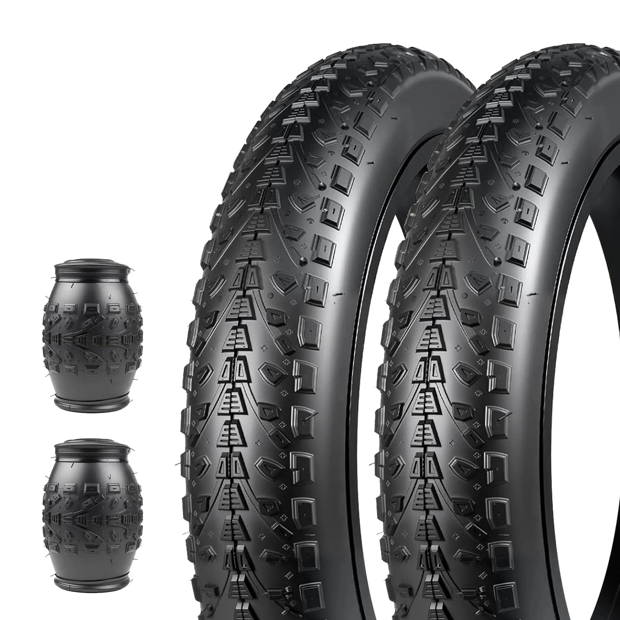 ZUKKA 24X3.0 Inch Fat Bike Tire - High Grip Anti-Slip Foldable for E-Bike/Wide Mountain/All-Terrain