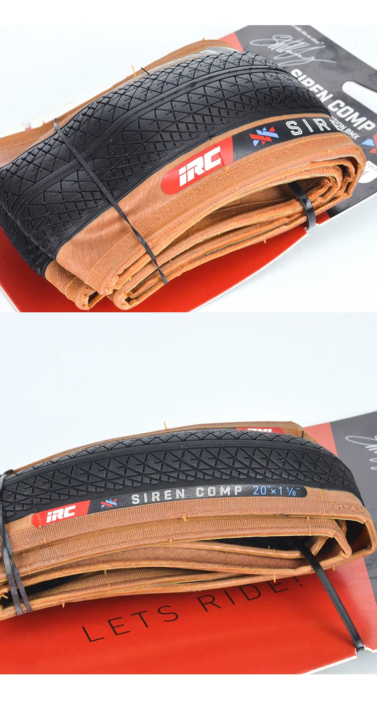 Japan Original IRC SIREN COMP BMX Bicycle Fold Tire 20x1 1/8 20x1 3/8 20x1.50/1.75/1.90 Small Wheel Bike 406/451 Tire