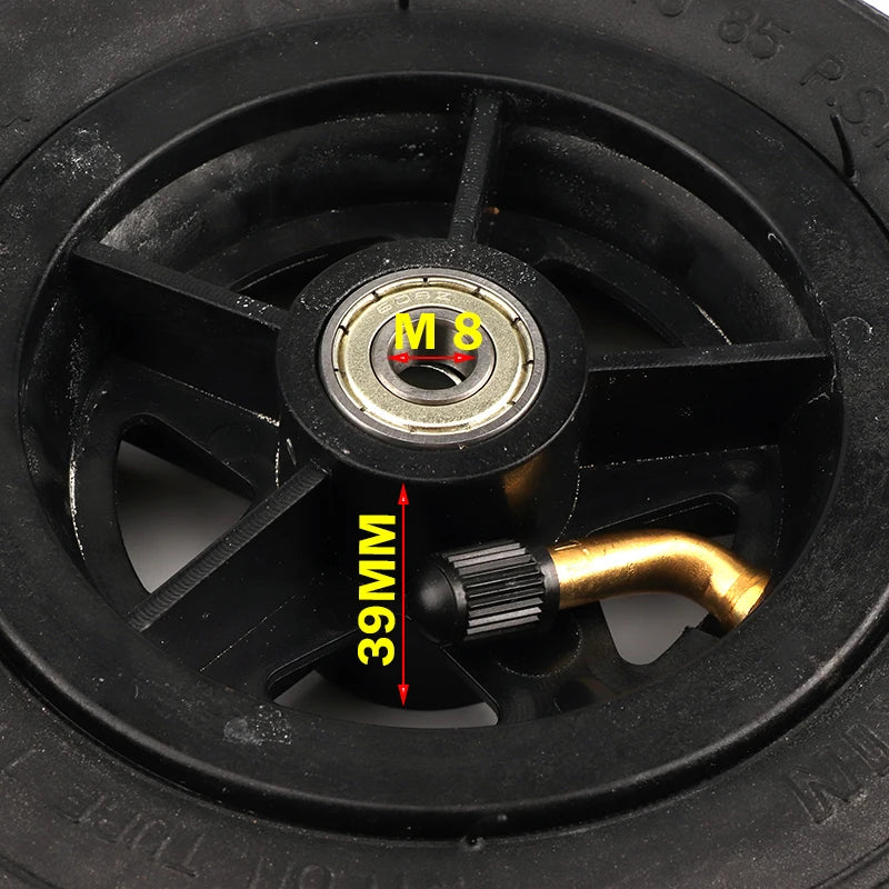 For Gas Electric Scooters E-Bike A-Folding Bike 6X1 1/4 Wheels 150mm 6 Inch Pneumatic Tire Inner Tube with 4 Inch Aluminum Rims