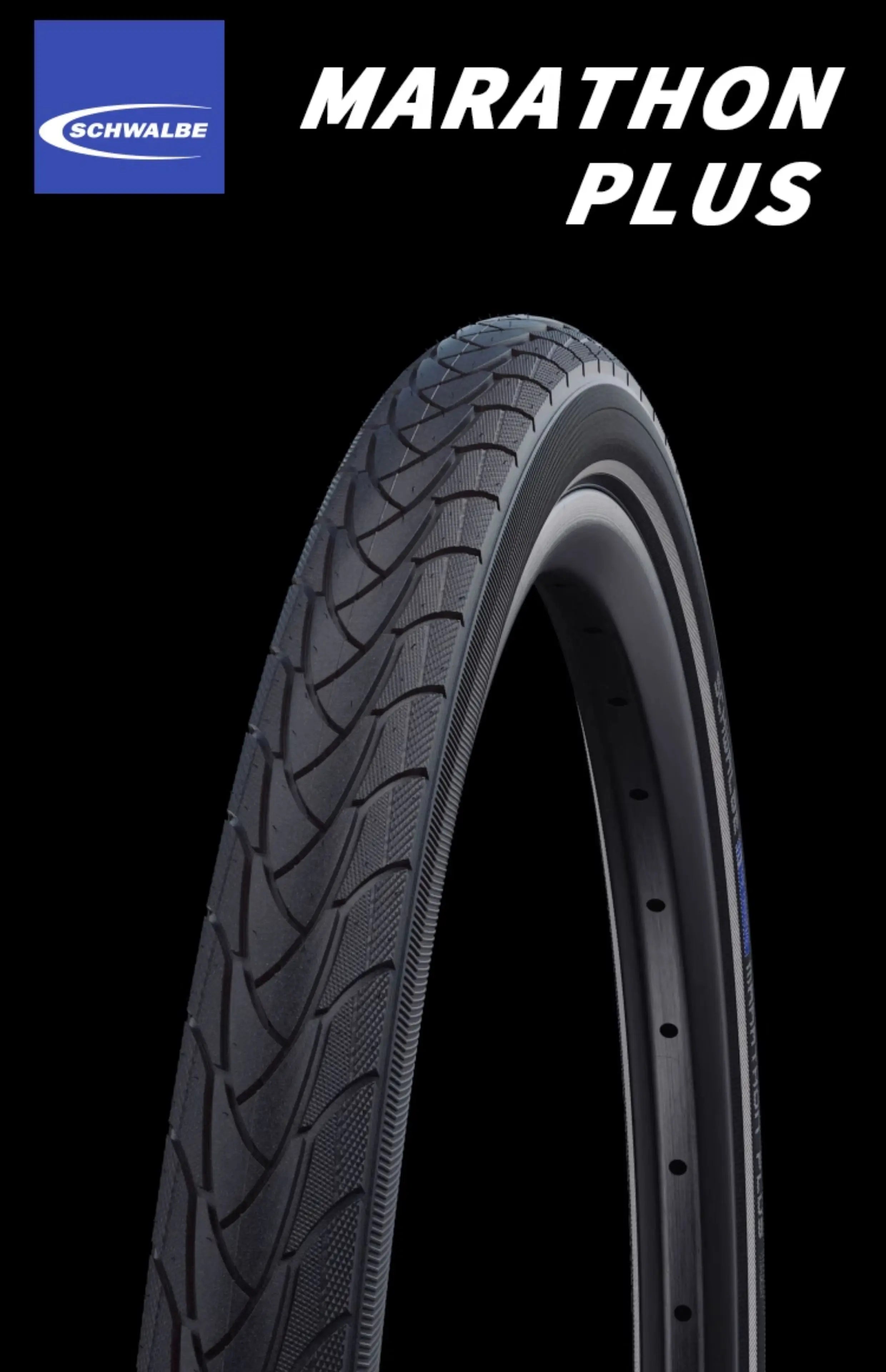 SCHWALBE Original MARATHON PLUS Series Puncture-resistant Wired Tire for Road Gravel MTB Bicycle Travel Bike Cycling Parts