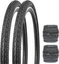 ZUKKA 1/2 Pack 26x1.75 Folding Bike Tire Anti-slip Wear-Resistant Replacement for City Commuter Lady Cruiser Bicycle