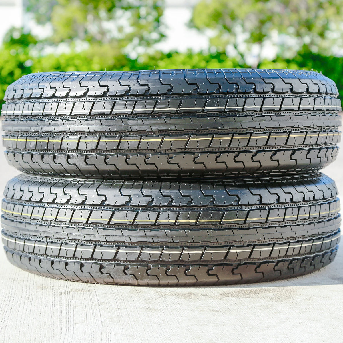 2 Tires Roundrule ST Hikee Semi-Steel ST 225/75R15 Load F 12 Ply Trailer