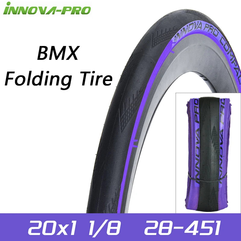 INNOVA-PRO Original 28-451 20x1 1/8 BMX Small Wheel Bike Racing Tire 20inch Folding Tires IB-3029 Cycling Parts
