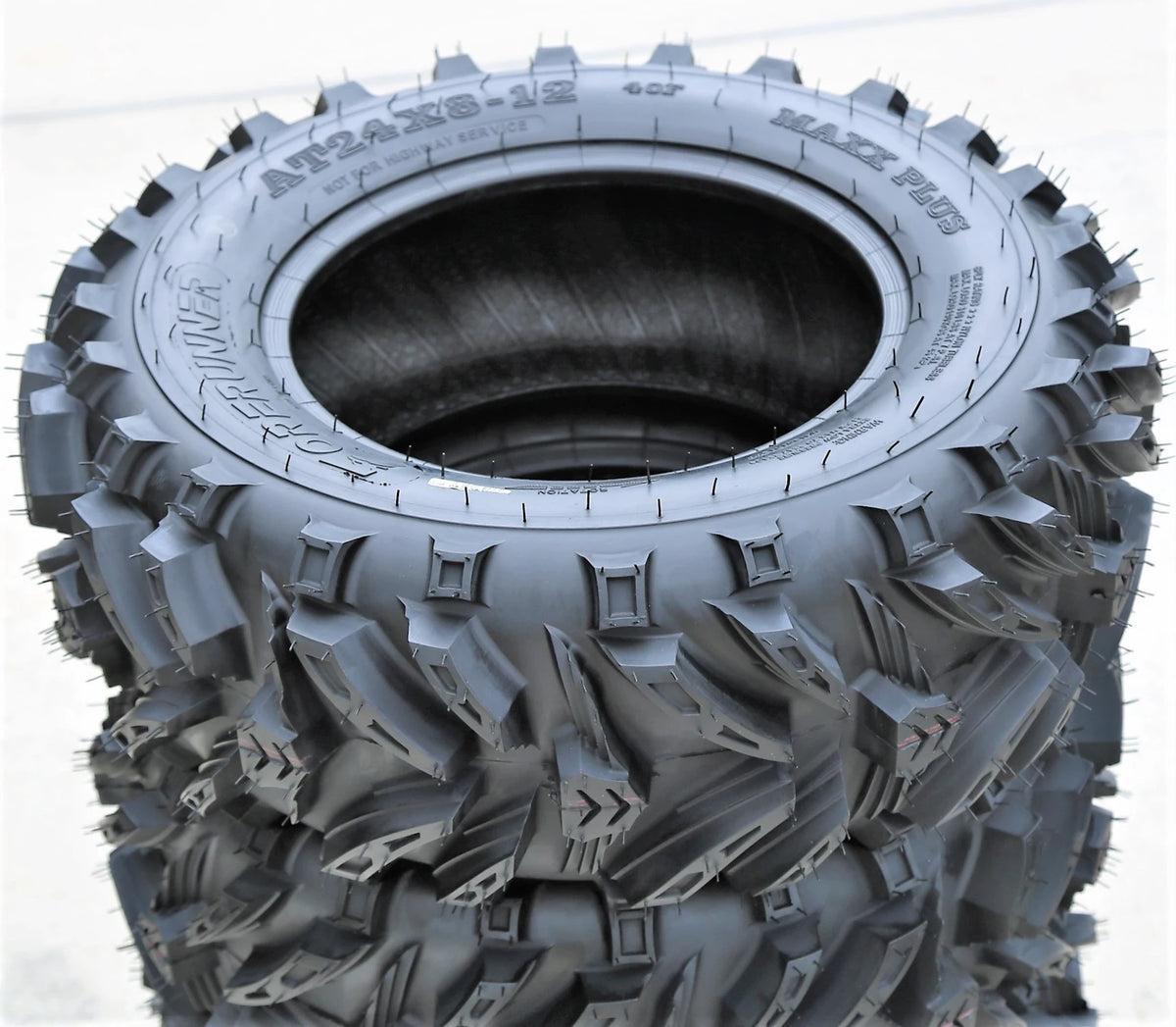 Forerunner Maxx Plus 24x8.00-12 24x8-12 24x8x12 40F 6 Ply M/T Mud ATV UTV Tire