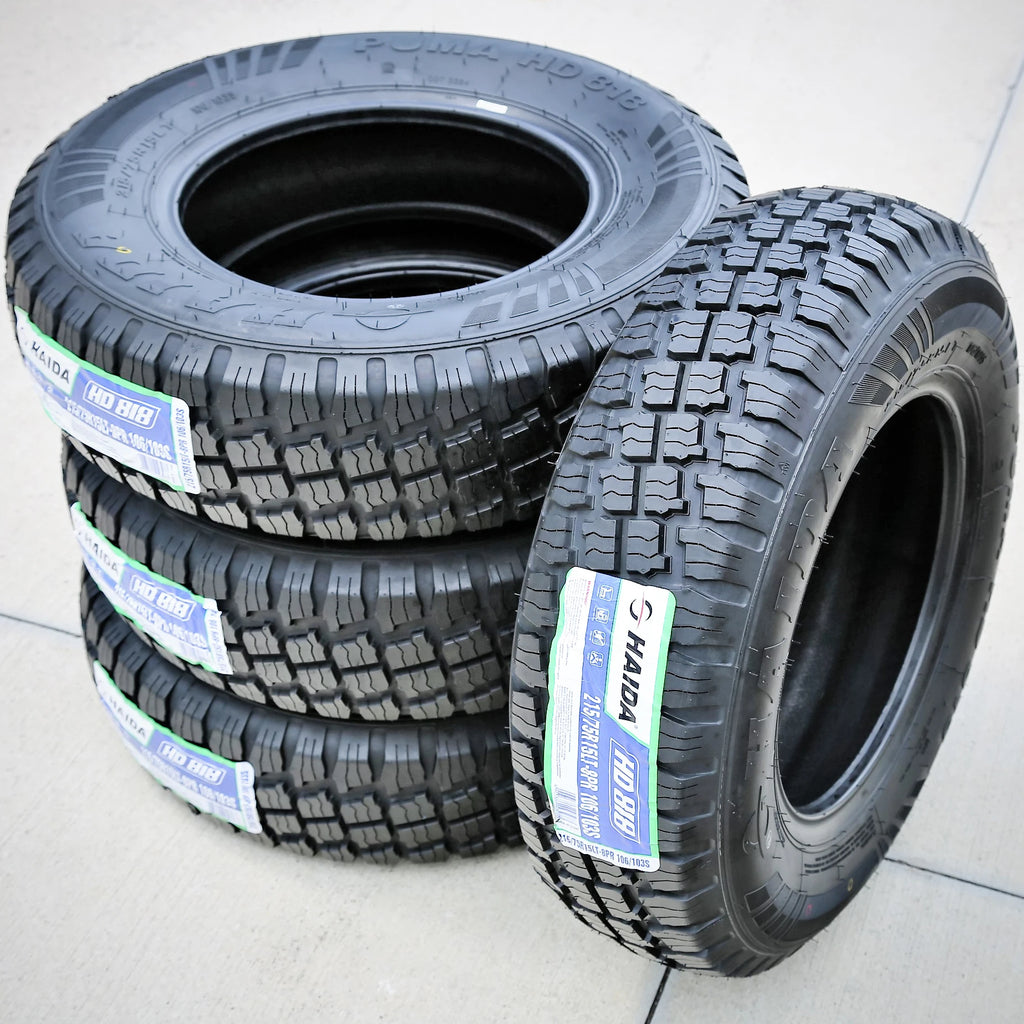 4 Haida Puma HD818 215/75R15 106/103S D 8 Ply Light Truck Mud Tires